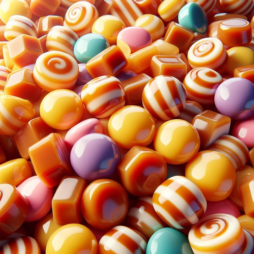 Original creamy caramel filled hard candies